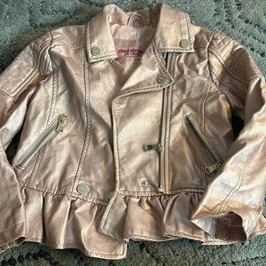 Pleather pink jacket